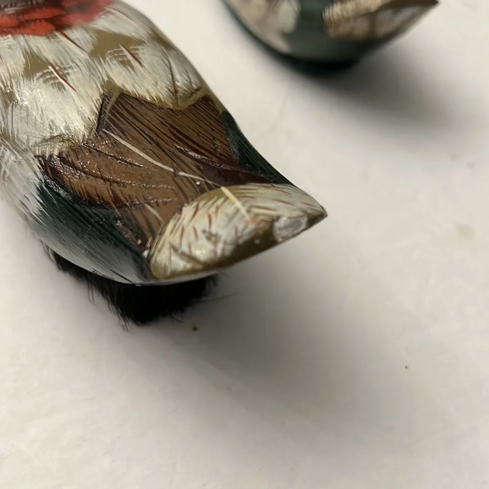 Set of Hand Painted Ducks Clothes Brush